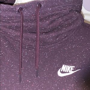 Nike maroon and multi color dots hoodie M
